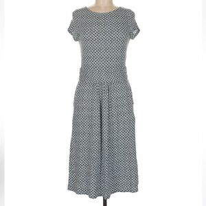 Boden women’s dress midi knee length size 6 short pockets belted Amelie jersey